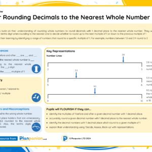 4M027 Master Rounding Decimals to the Nearest Whole Number FREE