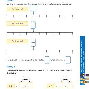 5M033 Master Equivalent Fractions as Decimals 1 FREE