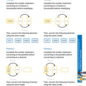 5M034 Master Equivalent Fractions as Decimals 2 FREE