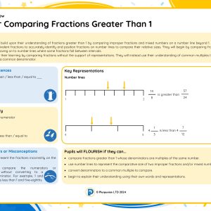 5M042 Master Comparing Fractions Greater Than 1